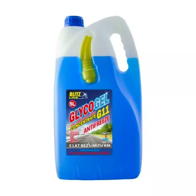 Антифриз концентрат Blitz Line Glycogel G11 -80°C синій 5л (BioLine Poland) (26159)