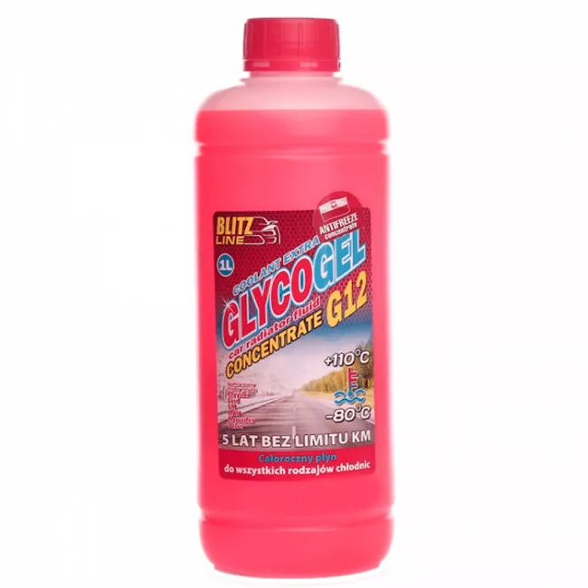 Антифриз Blitz Line Glycogel G12 -80°C красный 1л (BioLine Poland) (26154)