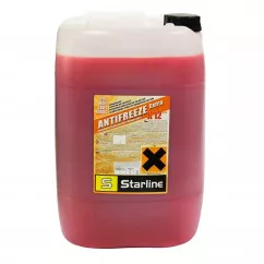 Антифриз Starline G12++ -37°C рожевий 25л