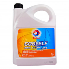 Антифриз Total Coolelf Auto Supra G12+ -37°C розовый 5л (147989)