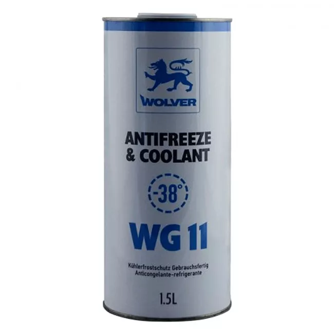 Антифриз Wolver Antifreeze & Coolant Ready for use G11 -40°C синий 1,5л (30987) (4260360944161)