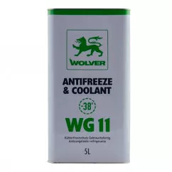 Антифриз Wolver Antifreeze & Coolant G11 -40°C зелёный 5л