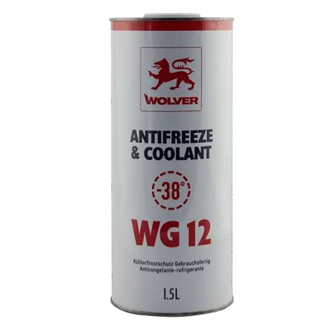 Антифриз Wolver Antifreeze & Coolant Ready for use G12 -40°C червоний 1,5л (30988) (4260360944147)