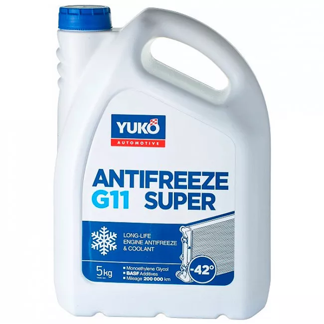 Антифриз Yuko Super G11 -40°C синий 5л (4820070248203)