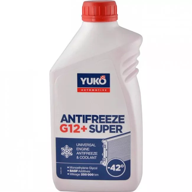 Антифриз Yuko Super G12+ -40°C червоний 1л (4820070244489)