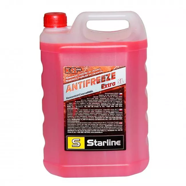 Антрифриз Starline G12++ -37°C розовый 5л (NA K12PP-5) Антрифриз Starline G12++ -37°C розовый 5л (NA K12PP-5)