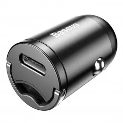 Автомобильное зарядное устройство Baseus Tiny Star Mini PPS 18W Gray + кабель USB-C