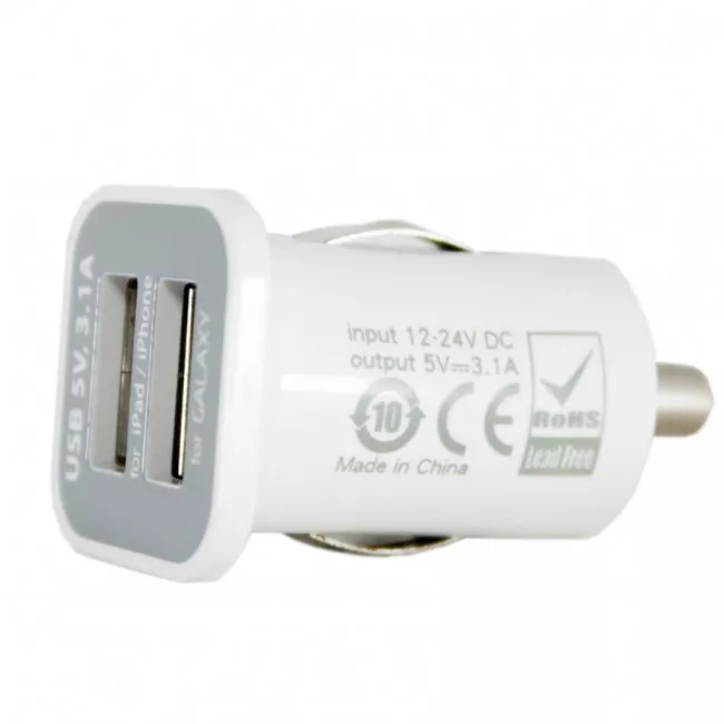 Автомобільний зарядний пристрій POWER PLANT 2xUSB 3.1 A (DV00DV5036)