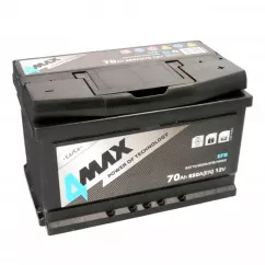 Аккумулятор 4MAX AKUMULATORY EFB 6СТ-70Ah (-/+) (BAT70/650R/EFB/4MAX)