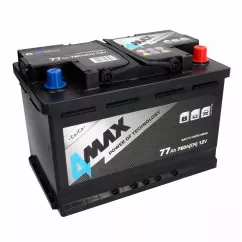 Аккумулятор 4MAX AKUMULATORY 6СТ-77Ah (+/-) (BAT77/760R/4MAX)