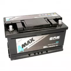 Аккумулятор 4MAX AKUMULATORY EFB 6СТ-80Ah (-/+) (BAT80/730R/EFB/4MAX)