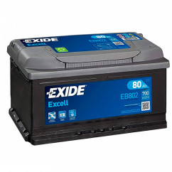 Автомобильный аккумулятор EXIDE Excell 6СТ-80Ah АзЕ 700A (EN) EB802 (76230)