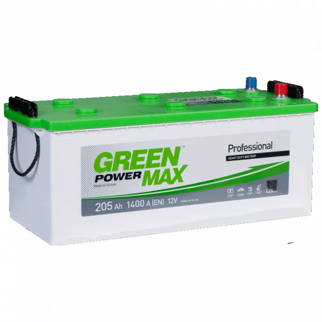 Грузовой аккумулятор GREEN POWER MAX 6СТ-205Ah Аз (000022375) (30019)