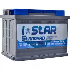 Автомобільний акумулятор I STAR Standard 6СТ-60Ah 580A АзЕ (EN) (560 72 04)