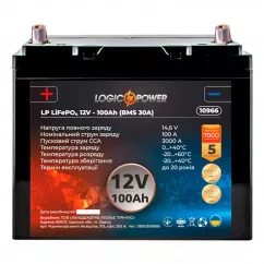Акумулятор LOGIC POWER 6СТ-100Ah (+/-) (LP10966)