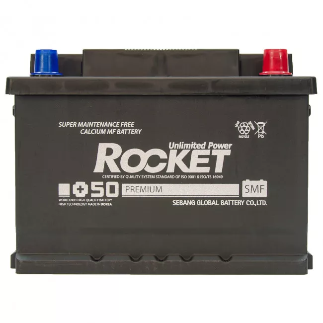 Автомобільний акумулятор ROCKET 6СТ-62Ah АЗЕ 540A (CCA) (SMF 62L-LB2) (58180)