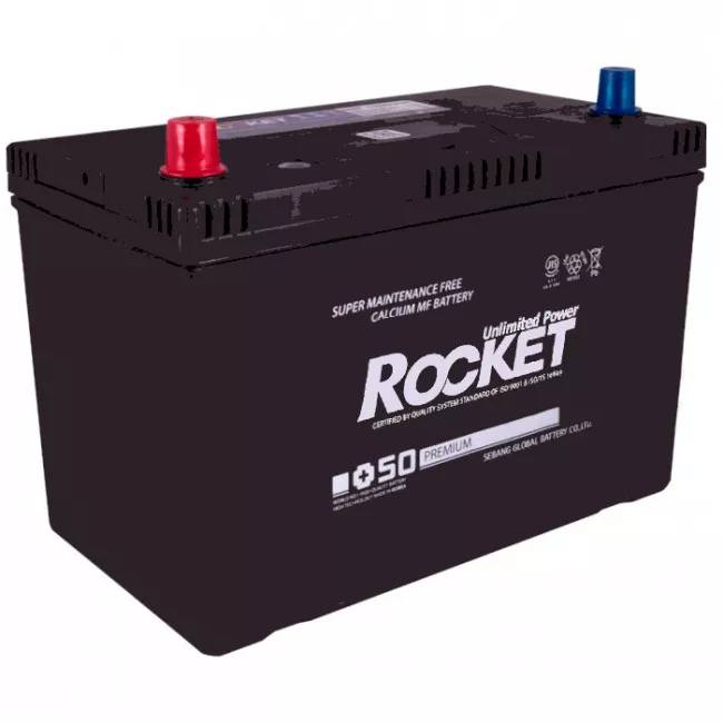 Автомобильный аккумулятор ROCKET Japan 6СТ-100Ah Аз 830A (CCA) (SMF 125D31R) (58174)