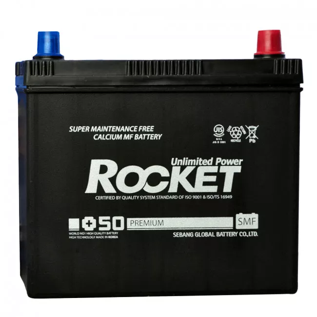 Автомобільний акумулятор ROCKET Japan 6СТ-50Ah АзЕ 480A (Honda) (SMF 65B24LS) (54141)