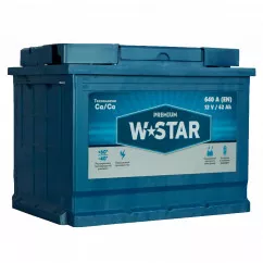 Акумулятор W Star Premium 6СТ-62Ah (+/-) (562 71 02)