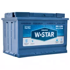 Автомобильный аккумулятор W STAR Premium 6СТ-77Ah АзЕ 800A (EN) (577 71 04)