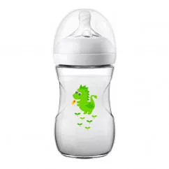 Бутылочка для кормления Avent "NATURAL 2.0" с декором Дракон, 260 мл, 1 шт, (SCF070/24)