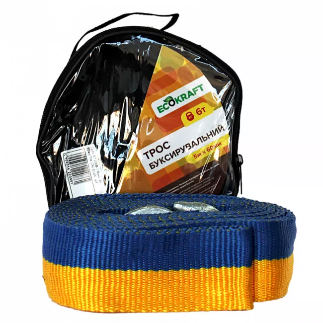 Трос буксир ECOKRAFT стрічка 6т*4,5м (ST206В-1)