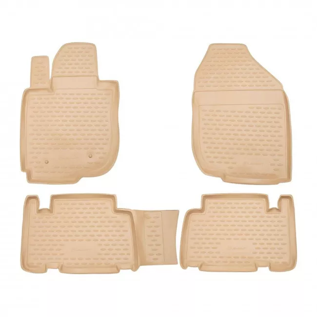 CARJEP00011b Коврики 3D в салон JEEP Grand Cherokee, 2014 ->, 4 шт. (полиуретан, бежевые)