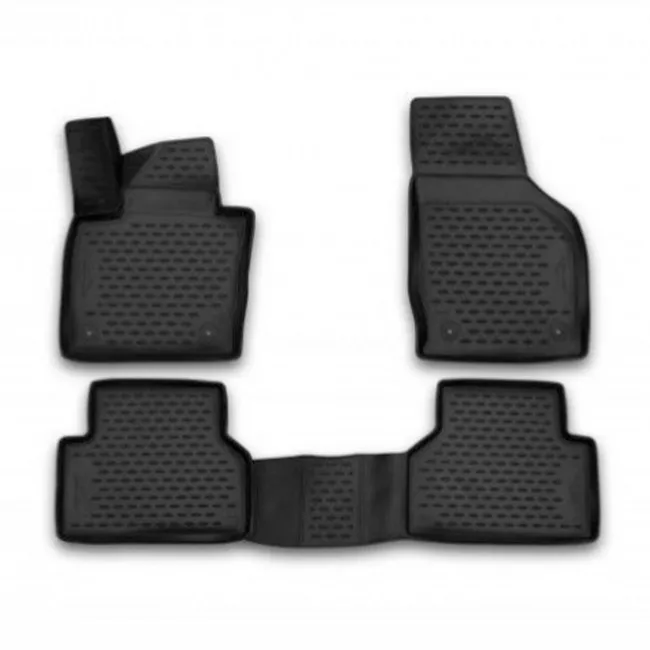 Килимки 3D в салон MITSUBISHI L200, 2015->, 4 шт. (поліуретан)