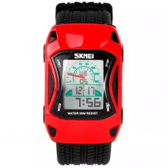 Часы детские Skmei Авто 0961, красные, в металлическом боксе (175-1102-red_b_m)
