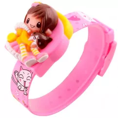 Часы детские Skmei Девочка 1240, светло-розовые, в металлическом боксе (175-1066_pink_bm)