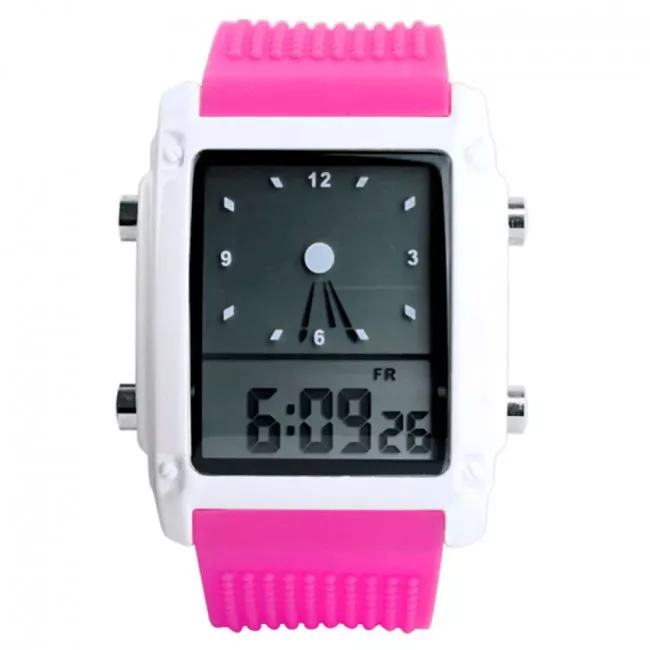 Часы электронные, LED Skmei 0814, розовые, в металлическом боксе (175-1007_pink_bm) Часы электронные, LED Skmei 0814, розовые, в металлическом боксе (175-1007_pink_bm)
