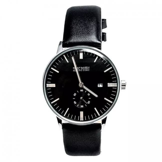 Часы кварцевые Skmei 9083, черные, в металлическом боксе(175-1057-black-b_m)