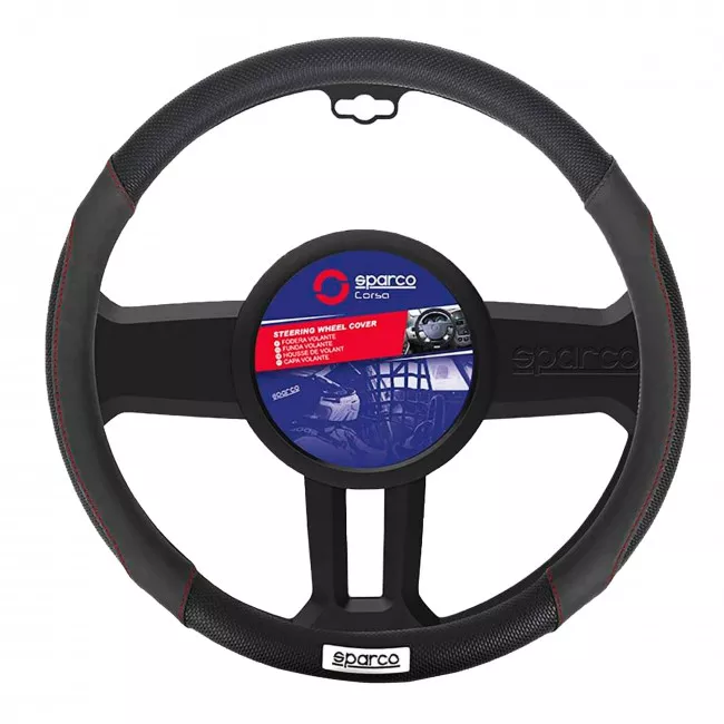 Чехол на руль Sparco черный (SPC1113BK)