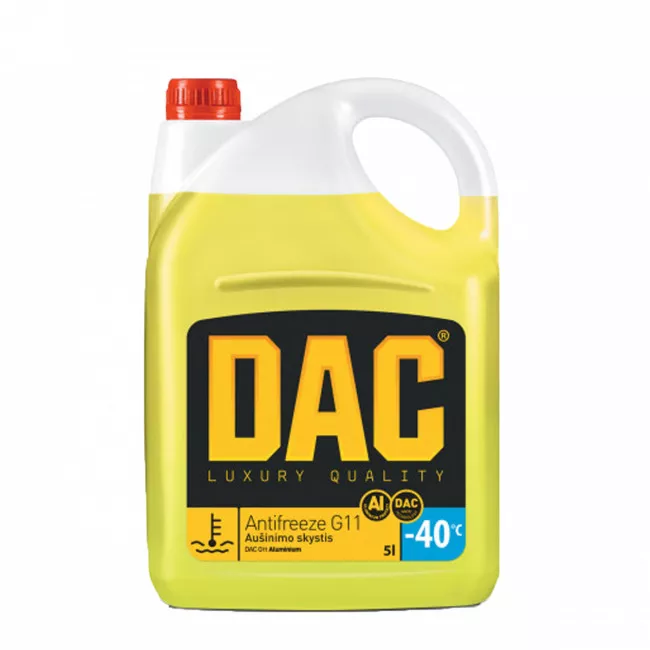 Антифриз DAC G11 жовтий 5л (292160)