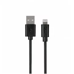 Дата кабель 2E USB 2.0 AM to Lightning 1.0m black (2E-CCLPVC-1MBL)