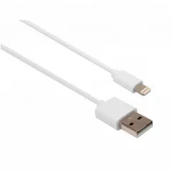 Дата кабель Vinga USB 2.0 AM to Lightning PVC 1m white (VCPDCL1W)
