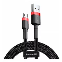 Кабель Baseus Cafule Cable USB For MicroUSB 2.4A 1m Red/Black