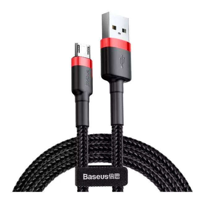 Кабель Baseus Cafule Cable USB For MicroUSB 2.4A 1m Red/Black Кабель Baseus Cafule Cable USB For MicroUSB 2.4A 1m Red/Black