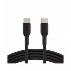 Дата кабель Belkin USB-C - USB-C, PVC, 1m, black (CAB003BT1MBK)