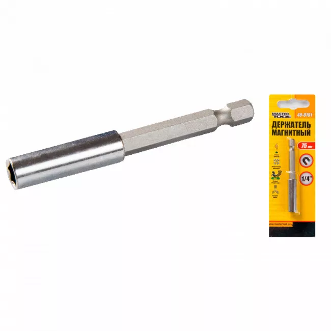 Держатель магнитный MASTER TOOL 75 мм (40-0181)