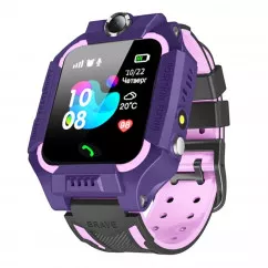 Детские GPS часы-телефон GOGPS ME K24 пурпурный