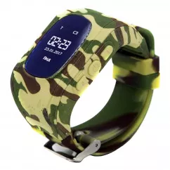 Детские GPS часы-телефон GOGPS ME K50 хаки