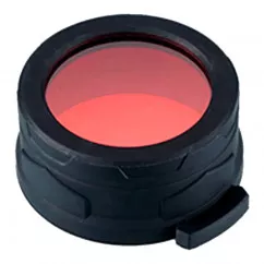 Диффузор фильтр для фонарей Nitecore NFR65 (65мм), красный (6-1442_red)