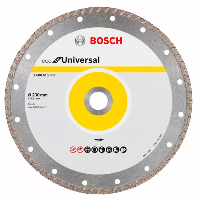 Диск алмазний Bosch ECO Univ.Turbo 230-22.23 (2.608.615.039)