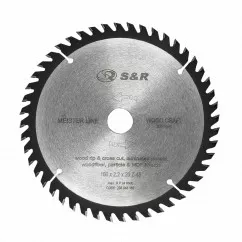 Диск пильний S & R по дереву WoodCraft 160x20/16x2.2 Z48 (238048160)