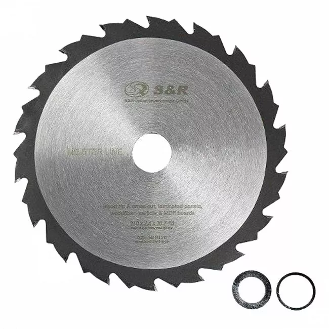 Диск пильный S&R по дереву WoodCraft 230x30x2.4 Z60 (238060230)
