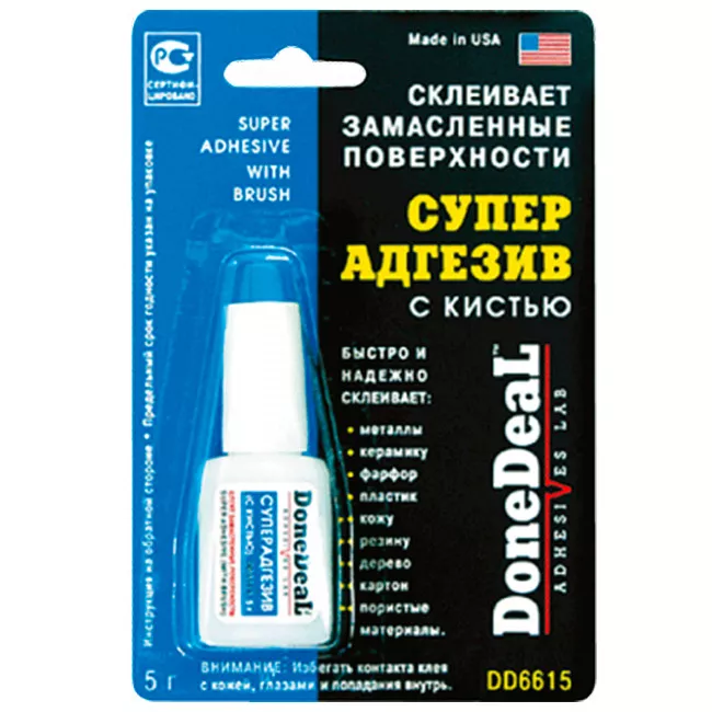 DONE DEAL Суперадгезив з пензлем 5 г (DD6615) DONE DEAL Суперадгезив з пензлем 5 г (DD6615)