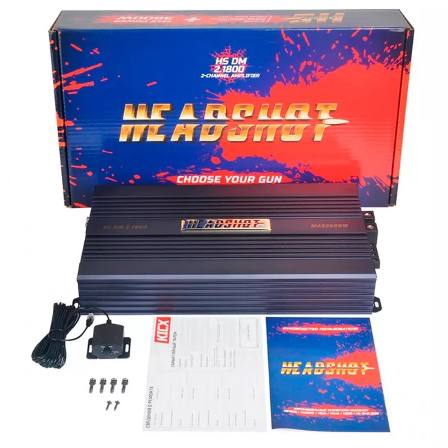 Двухканальный усилитель Kicx HeadShot DM 2.1800 (4135)