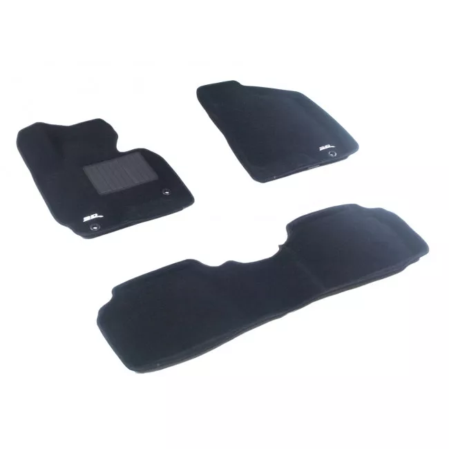Двошарові килимки Sotra 3D Classic 8mm Black для Hyundai ix35 2010-2014 (3D LHY0330-LP-BL)