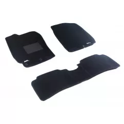 Двухслойные коврики Sotra 3D Classic 8mm Black для Hyundai Accent 2011-2017 (3D LHY0270-LP-BL)